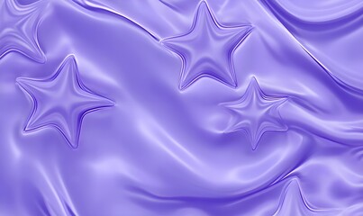 Poster - Abstract Purple Background with Star Shapes