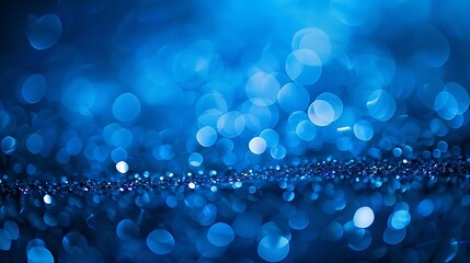 Wall Mural - defocused abstract blue lights background with bokeh lights, plain background, copyspace, blue light