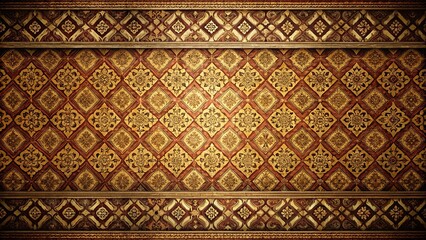 Wall Mural - Captivating vintage background with rich textures, moody tones, and geometric patterns