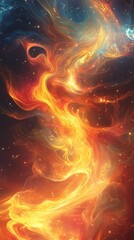 Wall Mural - energy flow background