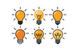 © Ranti - A collection of lightbulb illustrations in various styles and creative concepts, perfect for innovation ideas, creativity, technology, and smart solutions in graphic design or visual presentations.