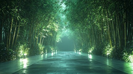 Wall Mural - Bamboo Pathway.