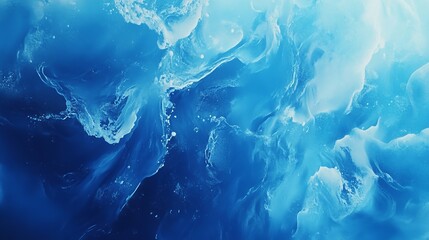 A detailed view of a textured surface in blue and white colors