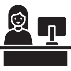 Sticker - Front Desk Icon