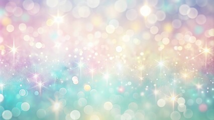 Wall Mural - Delicate pastel-colored wallpaper with shimmering light effects
