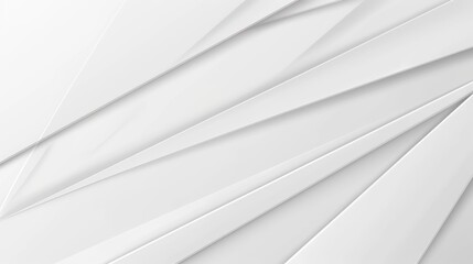 Wall Mural - a minimalist design featuring overlapping white geometric shapes, creating a clean and modern aesthe