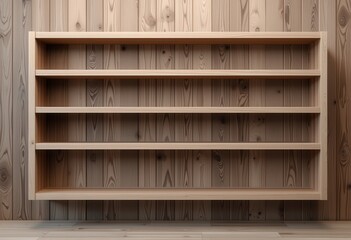 Wall Mural - wooden shelves on the wall