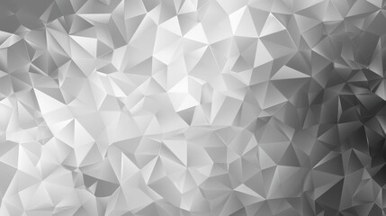 Wall Mural - a monochromatic abstract design featuring a textured pattern of interconnected triangles in shades o