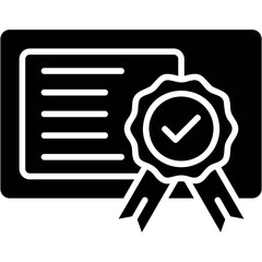 Canvas Print - Certificate Icon