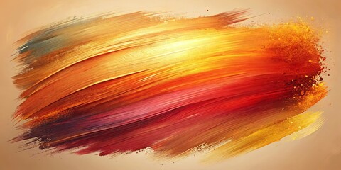Wall Mural - Elegant background with bold brush strokes and warm gradients creating a velvety texture