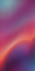 Aufkleber - The image is a blurred, abstract representation of a sunset, with a gradient of colors transitioning from deep purple to bright orange, and then to a lighter shade of blue.