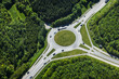 © MACO - Rural round intersection in green landscape. Denmark