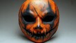 © sa-photo - A Halloween mask with a scary, grinning face, isolated on a white background
