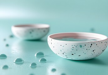 Poster - Water Droplets and Bowl