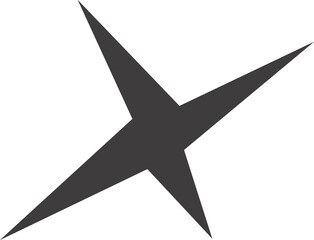 Wall Mural - star shape icon. y2k abstract irregular shiny sparkle. flash sparks starburst graphic element. twink