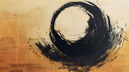 Wall Mural - a circular brush stroke