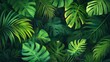 © Ndoomyim - Lush Tropical Foliage Background