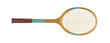 © serikbaib - old wooden tennis racket isolated on white background