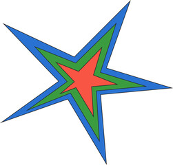 Wall Mural - star shape icon. abstract shiny irregular sparkle. sharp burst graphic element. starlight twinkles f