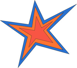 Wall Mural - star shape icon. abstract shiny irregular sparkle. sharp burst graphic element. starlight twinkles f