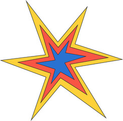 Wall Mural - star shape icon. abstract shiny irregular sparkle. sharp burst graphic element. starlight twinkles f