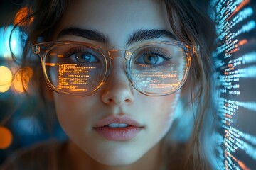  AI cyber security concept. Diverse IT specialist team analyzing artificial intelligence online risk threats to consumer data & privacy. Software developers coding & ethical hacking in dark office 