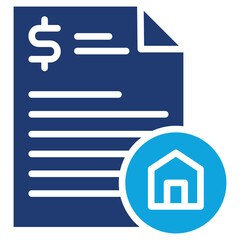 Wall Mural - Rent Invoice Icon