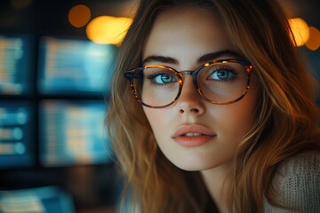  AI cyber security concept. Diverse IT specialist team analyzing artificial intelligence online risk threats to consumer data & privacy. Software developers coding & ethical hacking in dark office 