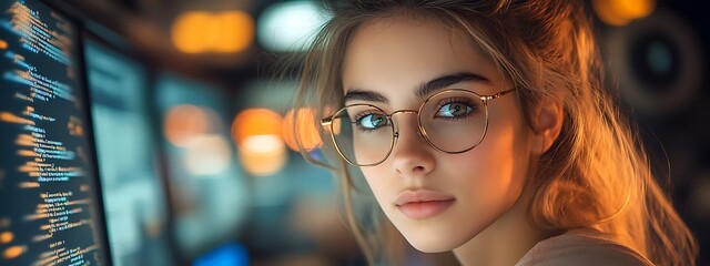  AI cyber security concept. Diverse IT specialist team analyzing artificial intelligence online risk threats to consumer data & privacy. Software developers coding & ethical hacking in dark office 