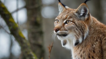 Wall Mural - Lynx in the Forest