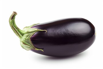 A fresh Eggplant isolated on white