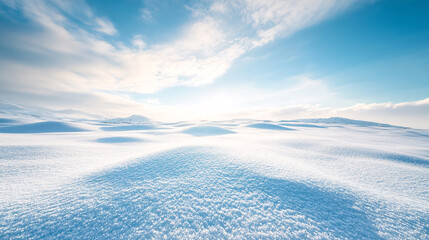 Wall Mural - arctic blue sky and snow