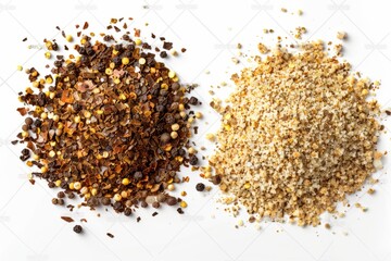 Wall Mural - A fresh Jerk seasoning and Jerk seasoning Power isolated on white