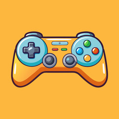 game joystick controller gamepad vector illustration