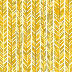 Poster - Yellow Chevron Pattern Seamless Background