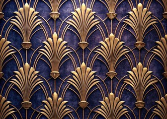 elegant luxurious gold art deco architecture photography with ornate clip art patterns on rich velvet texture