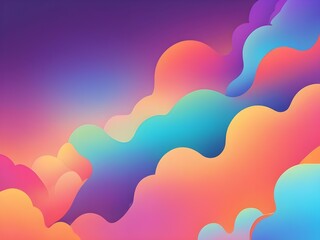 Wall Mural - Cute colorful abstract background