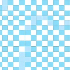 Abstract Blue and White Checkerboard Pattern