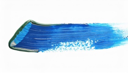 Sticker - Thick textured paintbrush stroke in blue and green colors