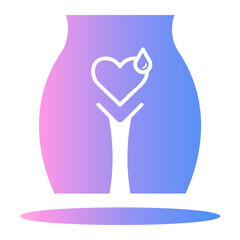 Sticker - love Gradient icon