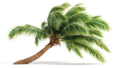 Wall Mural - Tropical storm clipart, element, 3D illustration, realistic, isolated on white background