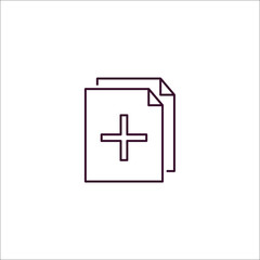 duplicate outline icon. Linear vector from programming concept. Thin line duplicate icon isolated on white background