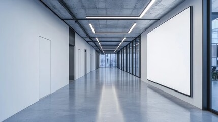  Modern Minimalist Mockup of an Empty Room with Blank Frame