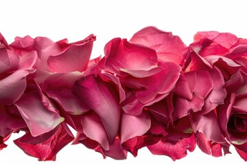 Canvas Print - A high-quality image of a bouquet of pink roses in focus