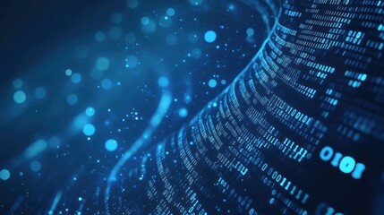 Digital Code Abstract Background