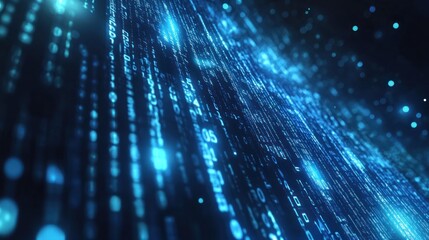 Abstract Binary Code Background