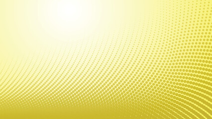 Canvas Print - Yellow halftone abstract background for backdrop or presentation