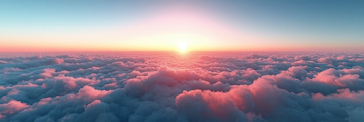 Sunset Above The Clouds