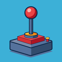 vector illustration of joystick controller game