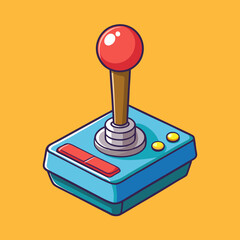 Wall Mural - vector illustration of joystick controller game